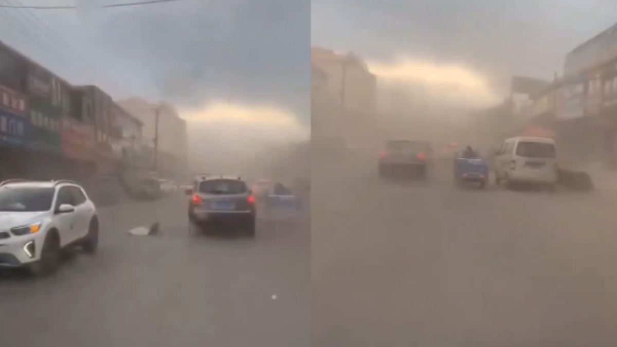 Silny wiatr paraliżuje Pekin