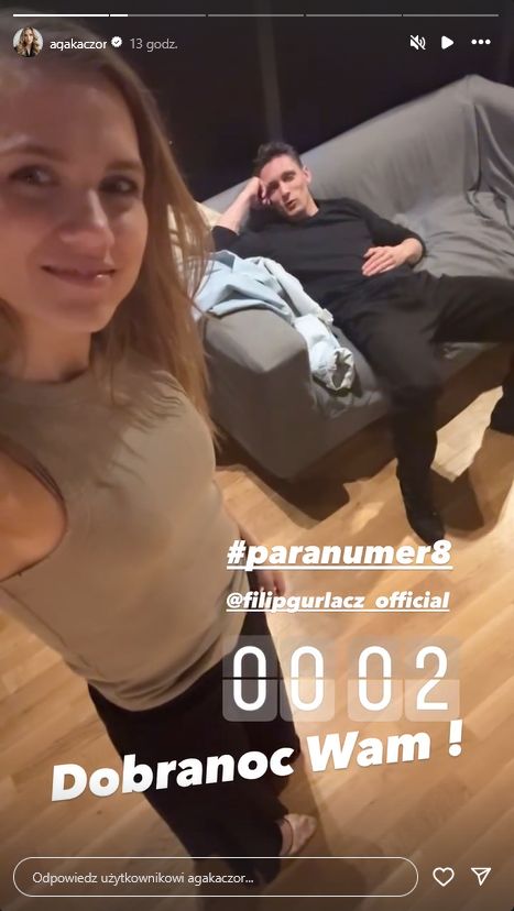 Agnieszka Kaczorowska i Filip Gurłacz