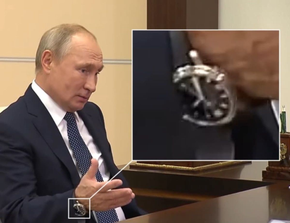 Spójrzcie na rękę Putina. Jego zegarek zdradził prawdę