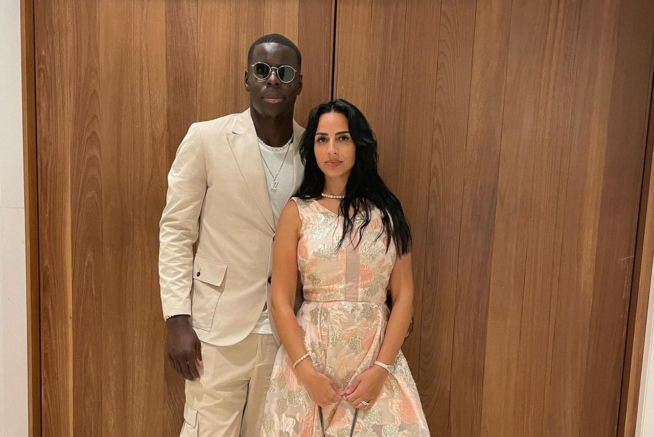 Kurt Zouma with his wife, Sadra.