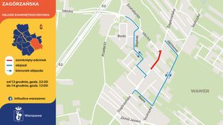 Warszawa: Weekendowe utrudnienia w Wawrze. Objazdy i zmiany w komunikacji