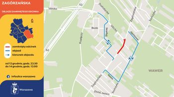 Warszawa: Weekendowe utrudnienia w Wawrze. Objazdy i zmiany w komunikacji