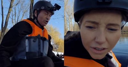 "Power Couple". Piotr Rubik poucza Agatkę: "Tu jest taka linka, tak możesz odpalić silnik" (WIDEO)