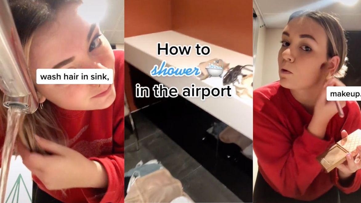 Kristen Black na lotnisku 