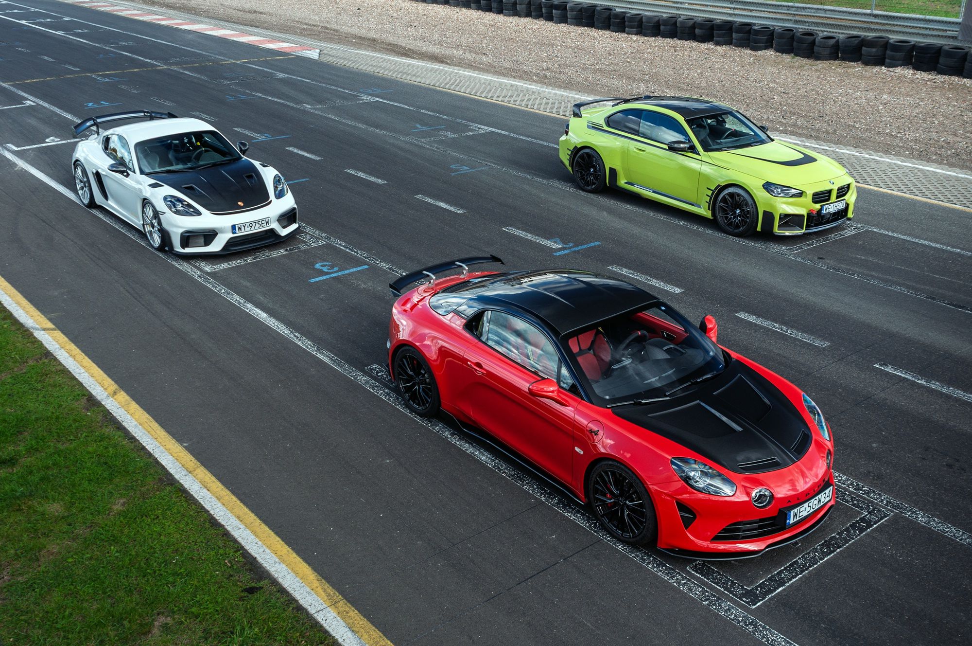 Alpine A110 R, BMW M2 i Porsche 718 Cayman GT4 RS