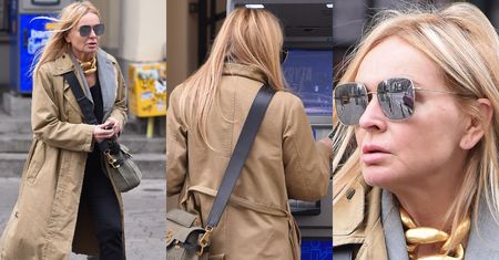 "Gangsta" Monika Olejnik ze złotym łańcuchem i torebką Balmain za 6,5 TYSIĄCA złotych wypłaca kesz z bankomatu (ZDJĘCIA)