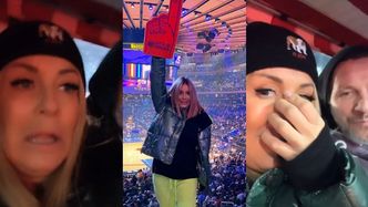 Spanikowana Małgorzata Rozenek przeżywa HORROR, wracając z meczu NBA... rikszą. "Co ten facet robi? K*rwa, ON NAS ZABIJE!"
