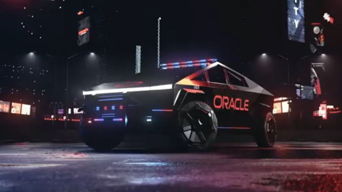 Tak mógłby wyglądać najnowszy pickup Tesli jako radiowóz