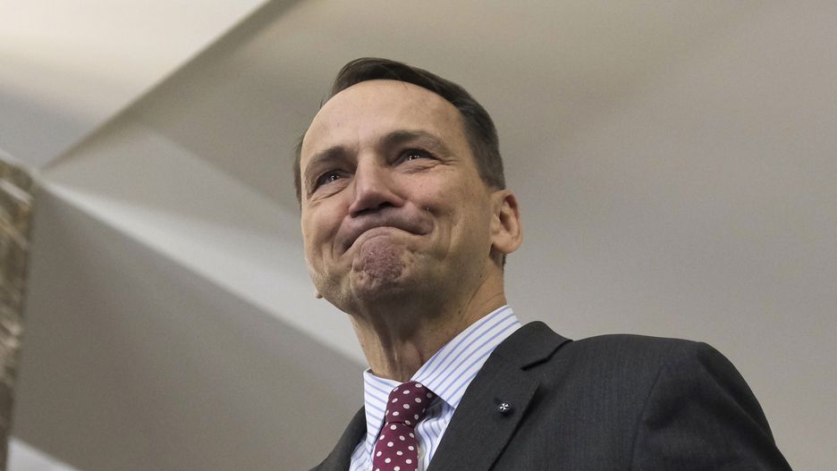Radoslaw Sikorski, Poland's foreign minister, at the Foreign Ministry in Warszaw, Poland, on Thursday, Sept. 12, 2024. The US plans to push Ukraine's President Volodymyr Zelenskiy to detail his strategy for striking deeper into Russian territory before agreeing to lift restrictions on the use of longer-range weapons provided by Washington and its allies. Photographer: Damian Lemanski/Bloomberg via Getty Images