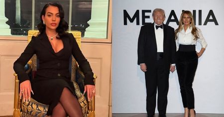 Georgina Rodriguez na premierze filmu "Melania" z torebką za 50 tys. zł WYLEWNIE DZIĘKUJE za zaproszenie. "Co za szczęście"