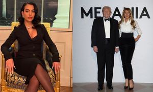 Georgina Rodriguez na premierze filmu "Melania" z torebką za 50 tys. zł WYLEWNIE DZIĘKUJE za zaproszenie. "Co za szczęście"