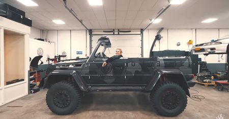 Jon Olsson ścina dach w swoim Mercedesie G500 4x4². Nie mieścił się na parkingach