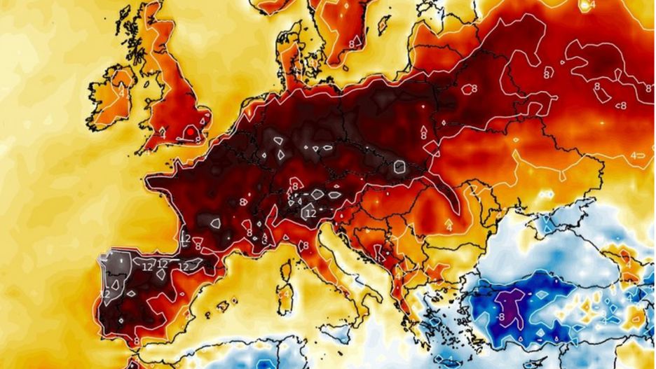 Ciepło nad Europą 18 kwietnia
