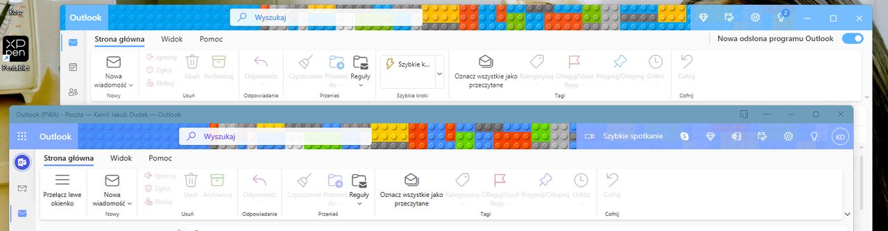 PWA i nowy Outlook. Podobieństwo widać od razu