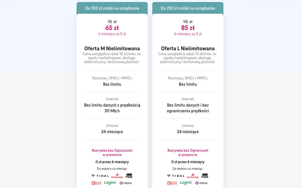 Abonament w T-Mobile za darmo przez pół roku