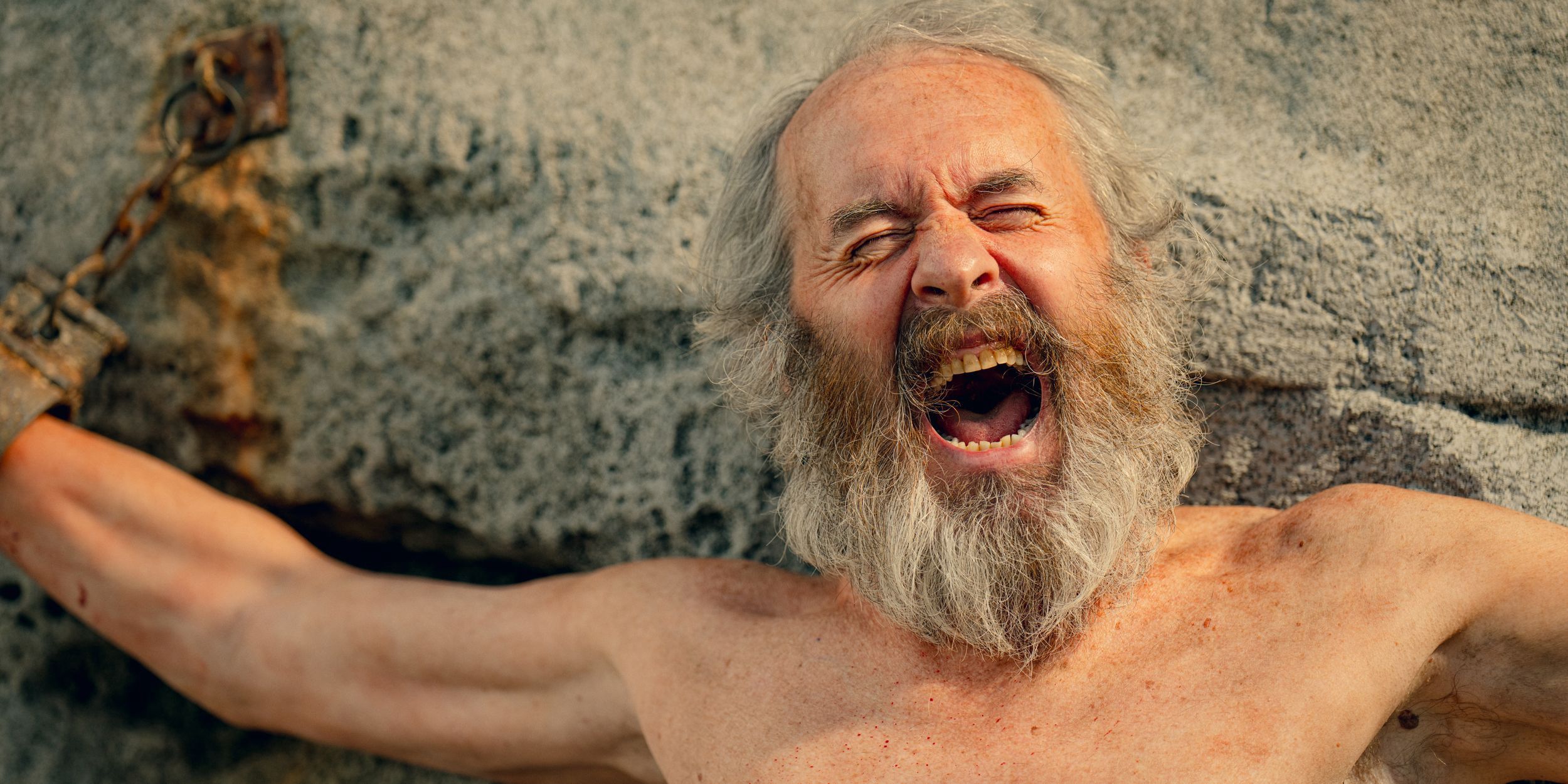 KAOS, Season 1. (L to R) Stephen Dillane as Prometheus in KAOS, Season 1. Cr. Courtesy of Netflix © 2024
Daniel Escale/Netflix
Stills