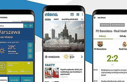 Interia z odświeżoną aplikacją na Androida. Nowe kategorie i dokładniejsze informacje pogodowe