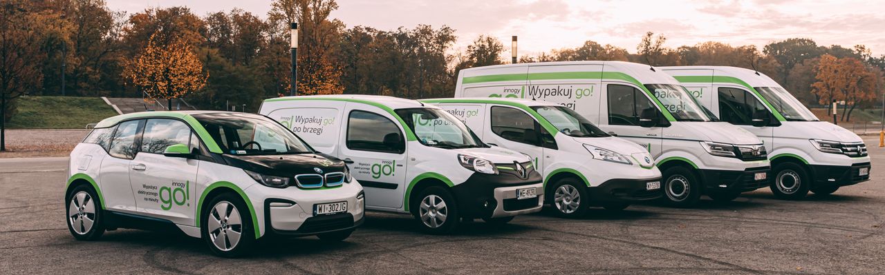 Wśród nowych aut innogy GO! znalazł się Nissan e-NV200, Renault Kangoo Z.E., Volkswagen e-Crafter oraz MAN eTGE