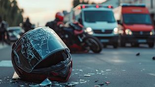 Rajsko: Wypadek na DW 933 koło Oświęcimia. Zderzenie samochodu osobowego z motocyklem
