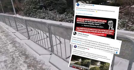Barierki wróciły pod Sejm. PiS grzmi