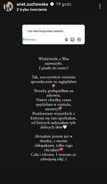 Aneta zaniepokoiła fanki