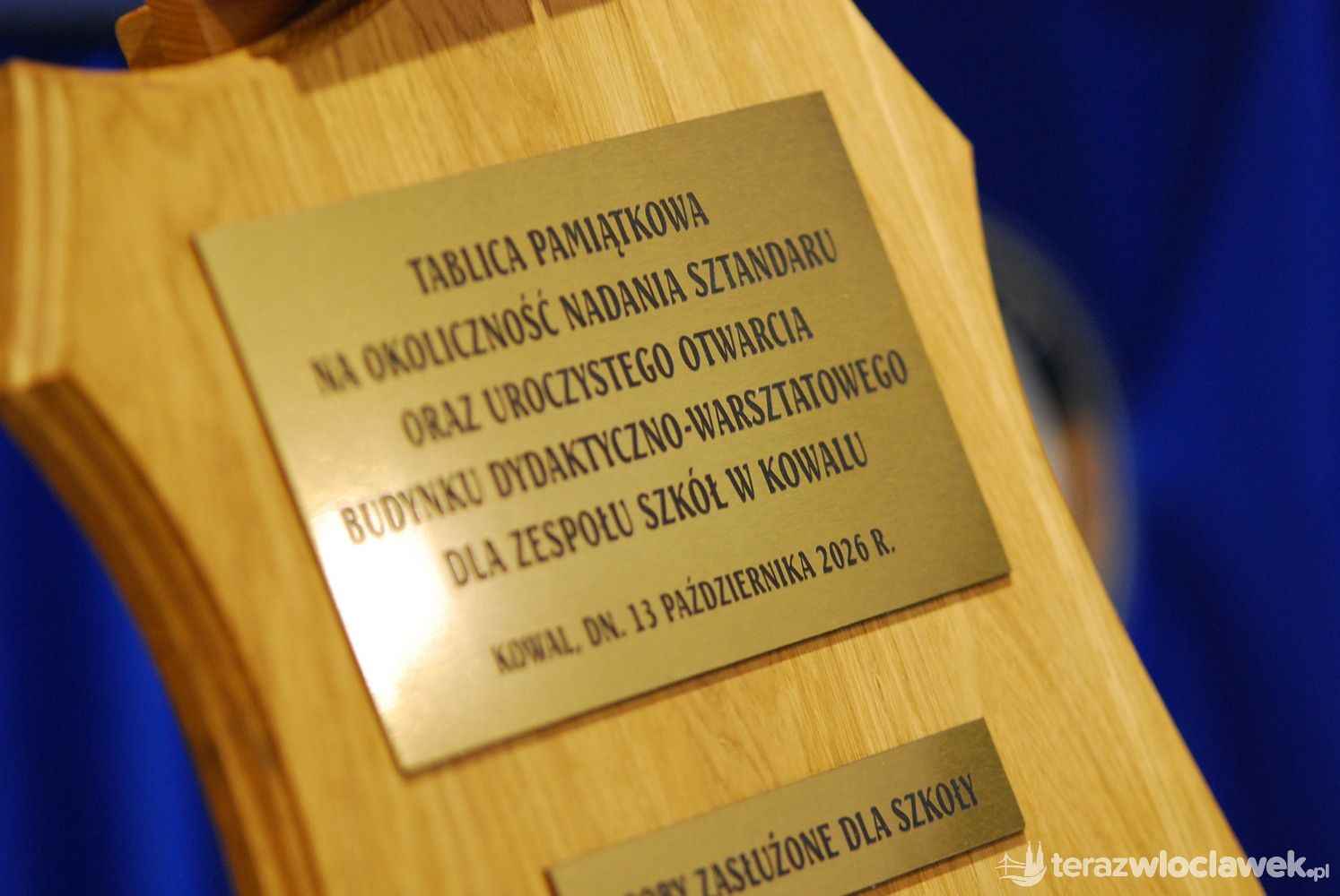 Otwarcie nowego budynku Zespołu Szkół w Kowalu i sztandar