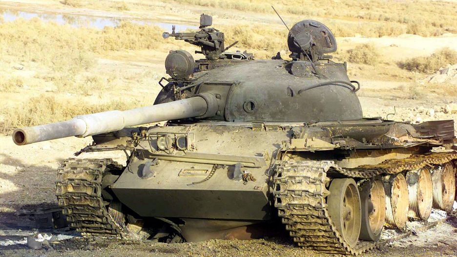 Zniszczony czołg T-62