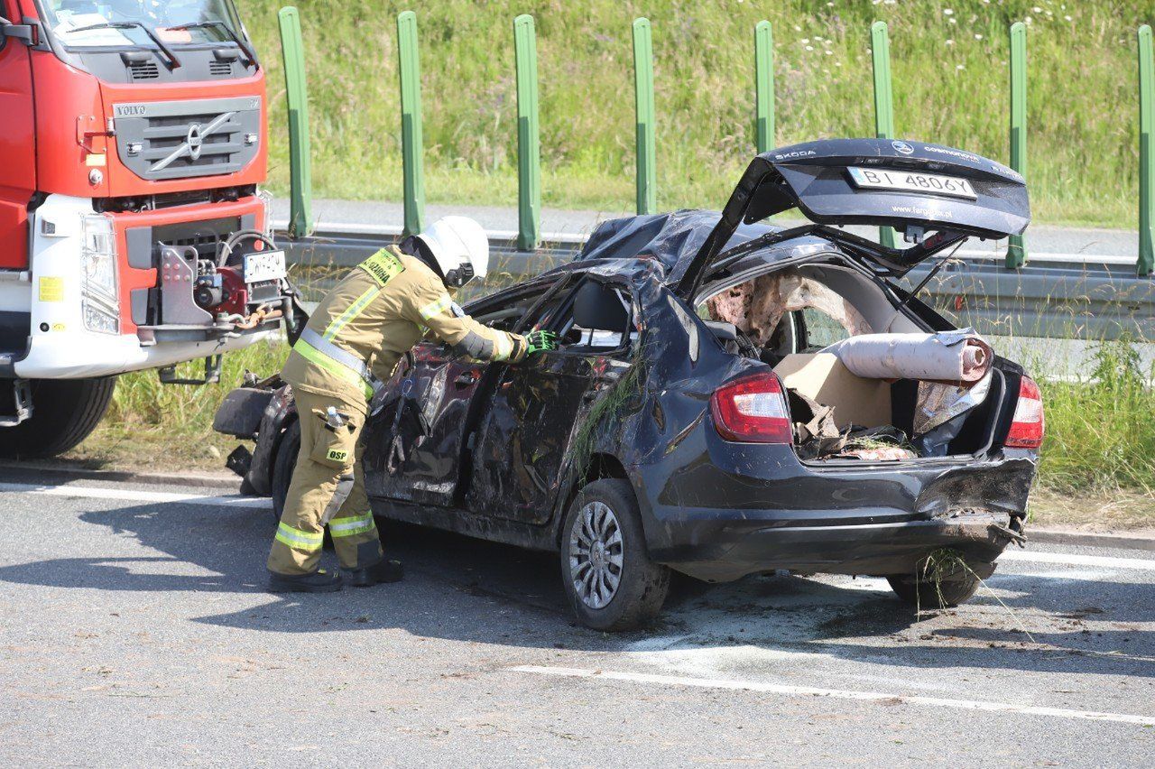 Wypadek na łączniku Długołęka