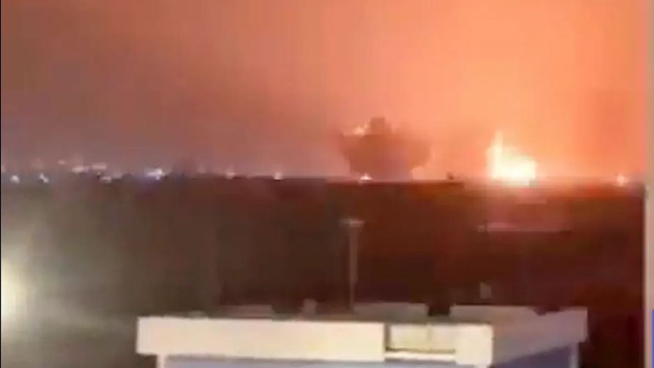 Irbil trafiony rakietami (Fot. Twitter)