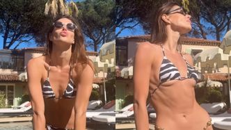 Anna Markowska w zeberkowym bikini wygina śmiało ciało na wakacjach w Saint-Tropez