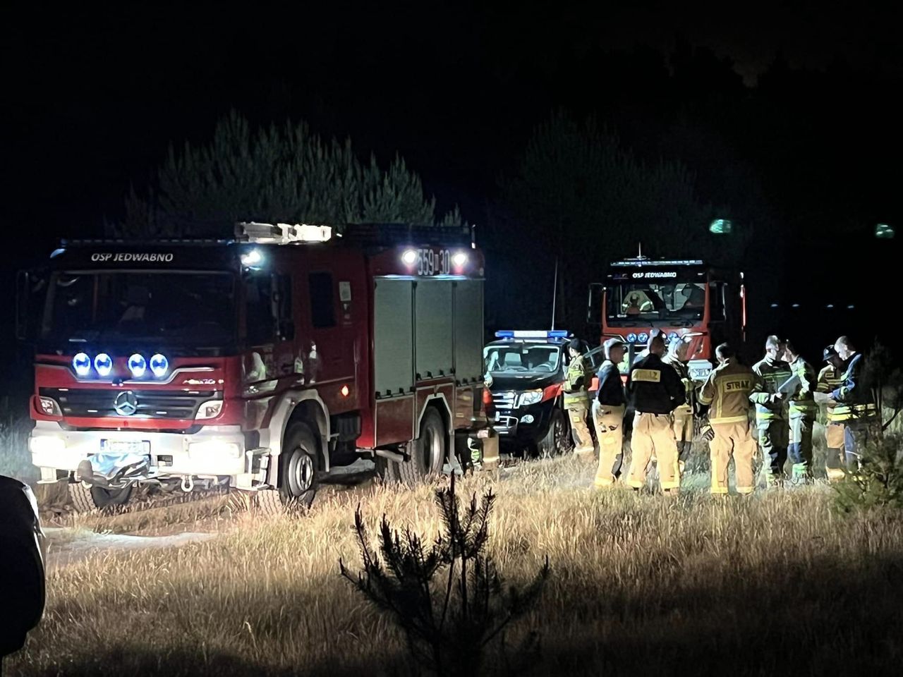 Szczytno. Poszukiwania obiektu, który miał spaść w lesie