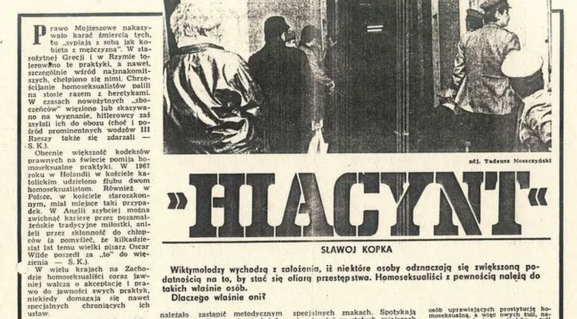 Artykuł o akcji "Hiacynt" z tygodnika MO "W służbie narodu" z 1986 roku