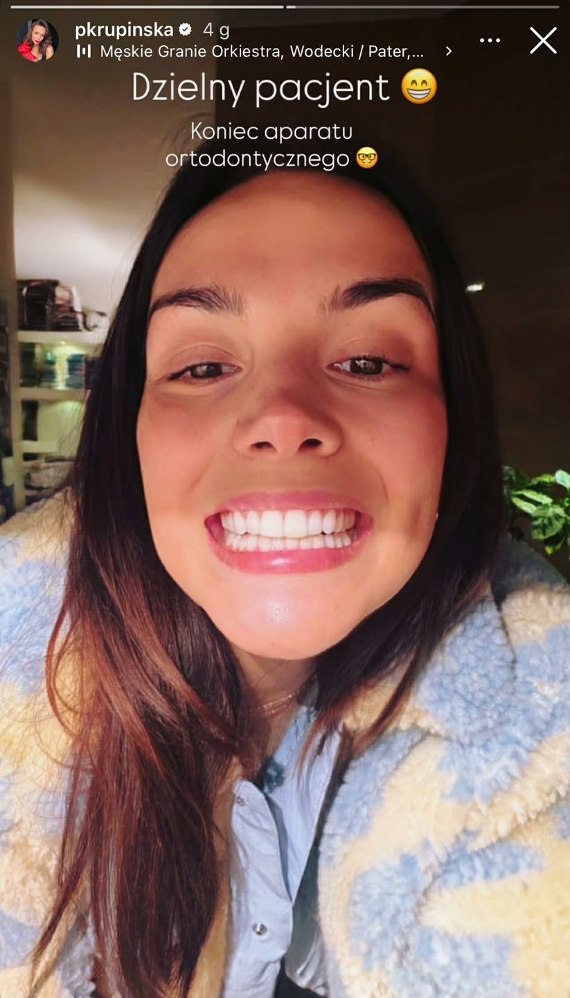 Paulina Krupińska pochwaliła się prostymi zębami