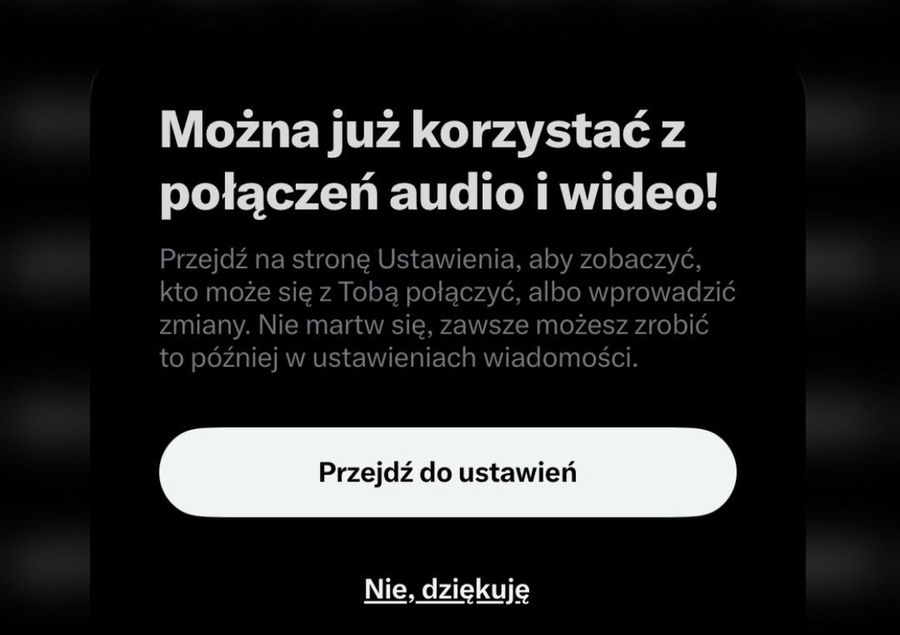 X wprowadza funkcję połączeń audio i wideo