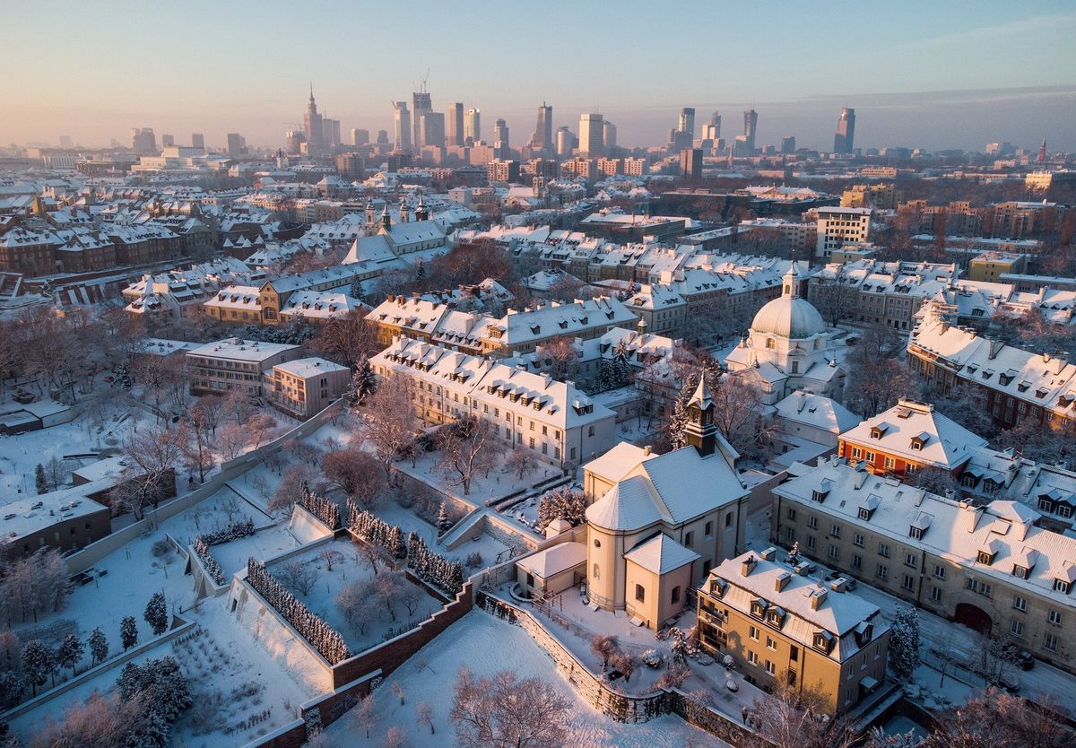 Warszawa zimą 
