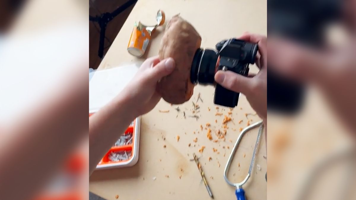 Obiektyw z ziemniaka, rolki papieru toaletowego lub buta. O dziwo to działa 1