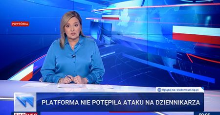 "Wiadomości" znowu to zrobiły. Oplucie reportera to najważniejszy temat w Polsce