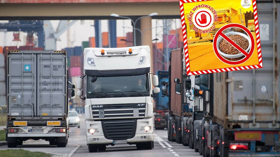 Kilkadziesiąt ton produktów z Ukrainy z zakazem wjazdu