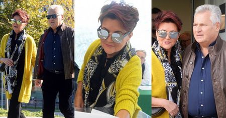 Wybory 2019. Szczupła i nienagannie wystylizowana Jolanta Kwaśniewska lśni na tle męża (ZDJĘCIA)