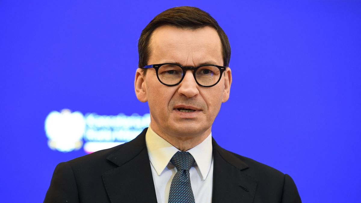 Warszawa, 20.12.2022. Premier Mateusz Morawiecki na konferencji prasowej po zakończonym posiedzeniu Rady Ministrów, 20 bm. w siedzibie Kancelarii Prezesa Rady Ministrów w Warszawie. (ad) PAP/Andrzej Lange