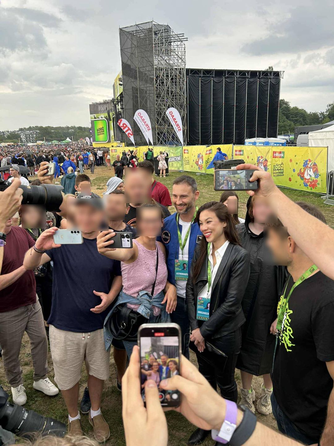 Sławosz Uznański-Wiśniewski z żoną na Łódź Summer Festival