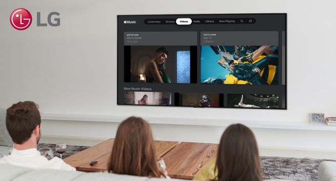 Telewizory LG Smart TV z aplikacją Apple Music