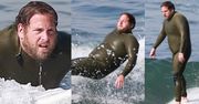 Surfer Jonah Hill ŁAPIE FALE na plaży w Malibu (ZDJĘCIA)