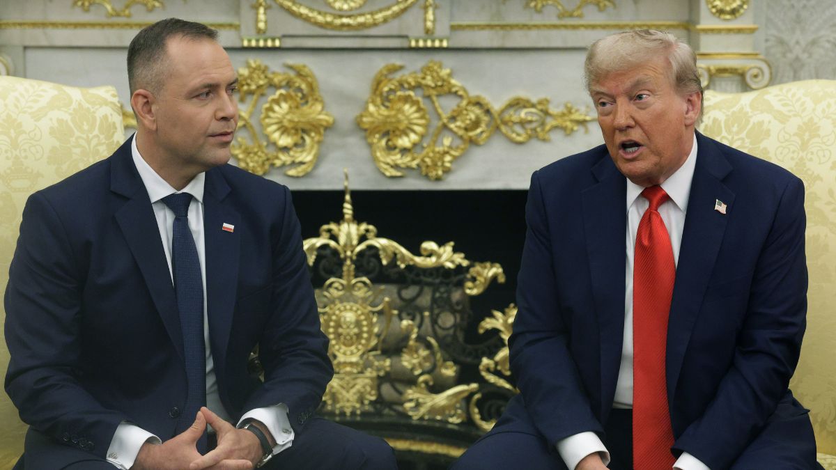 Karol Nawrocki i Donald Trump.