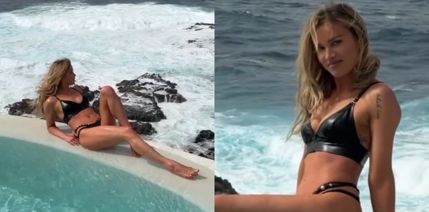 Maffashion wypoczywa w skórzanym BIKINI nad hiszpańskim basenem. Relaksuje się po pytaniach o Fabijańskiego w "TzG"?