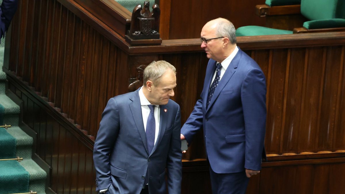 Donald Tusk i Włodzimierz Czarzasty spierają się o PIP