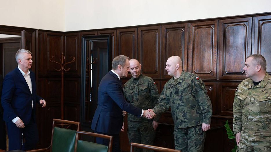 Spotkanie Donalda Tuska z dowódcami Wojska Polskiego