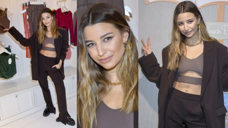 Julia Wieniawa na premierze własnych ubrań