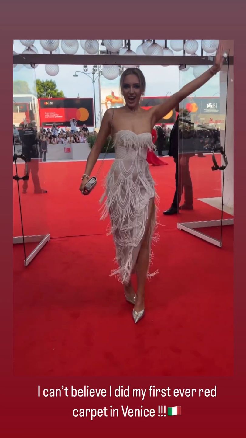 Caroline Derpienski na Festiwalu Filmowym w Wenecji