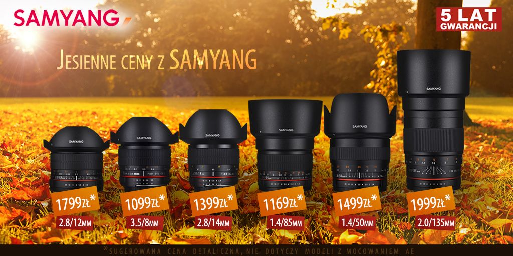 Firma Samyang przygotowała specjalną ofertę na jesienne dni 2